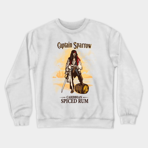 Captain Sparrow Crewneck Sweatshirt by Daletheskater